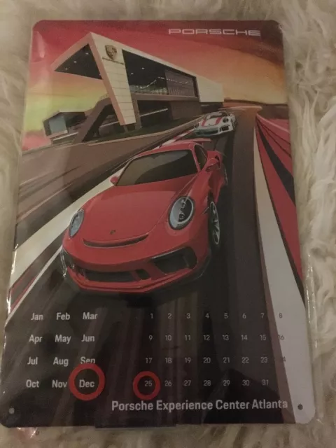 ORIGINAL PORSCHE Kalender Blechschild KEIN Emailschild EUR 19,00 