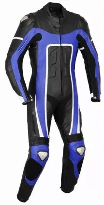 Mens A Grade Leather Motorcycle 1PC Suit Motorbike Rider Racing Armour Sports AB