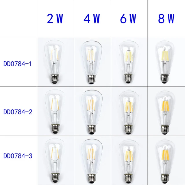 Filament LED Light Bulb Decorative Vintage Edison Lightbulb Lamp Radio Valve E27