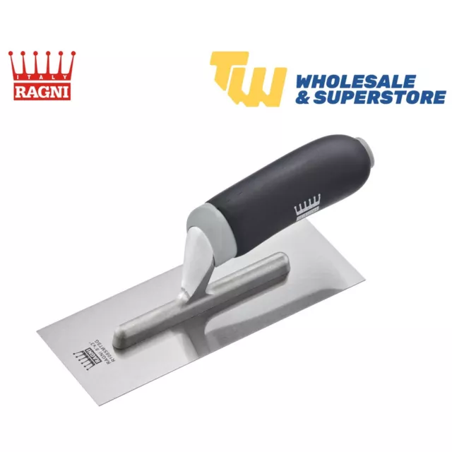Ragni 8 x 3” Plastering Midget Trowel Steel Blade & Soft Grip Handle RAG108SMTSG