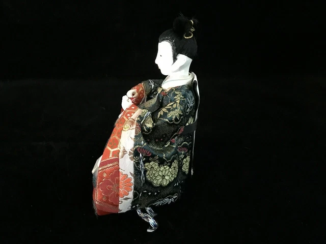 J0516 Japanese HINA Doll KIMONO Man Boy Statue Vintage Okimono Interior 2