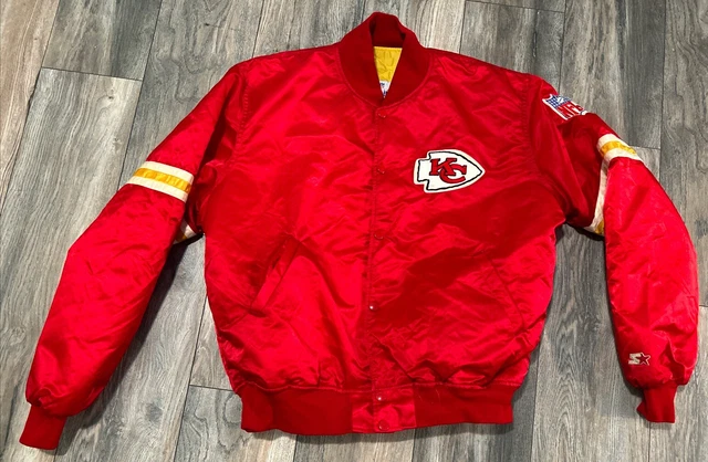 STARTER PRO LINE Kansas City Chiefs NFL Satin Jacket Men's XL