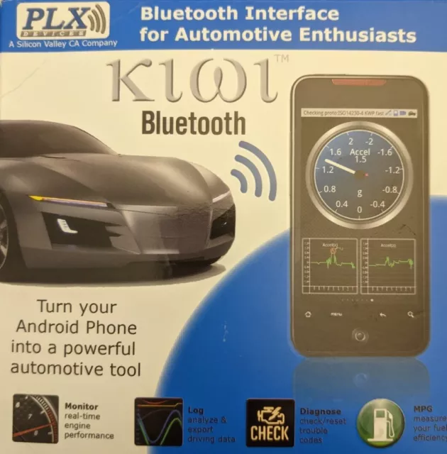 PLX Devices Kiwi Bluetooth OBD 2 Car to Android Wireless Link and Scan Tool