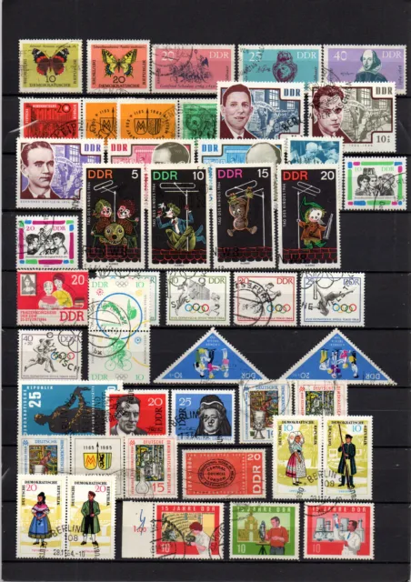 Briefmarken  Sammlung DDR 1964 gest. s. Scan