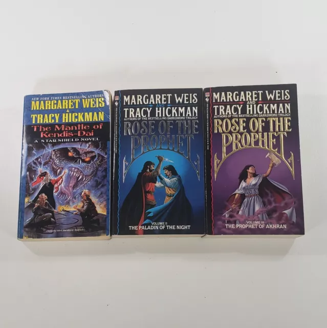 Weis Hickman 3 Book Lot Rose of The Prophet Vol 2 & 3, The Mantle of Kendis-Dai
