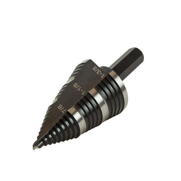 Klein Tools Ktsb15 Step Drill Bit #15 Double Fluted 7/8 To 1-3/8-Inch 3
