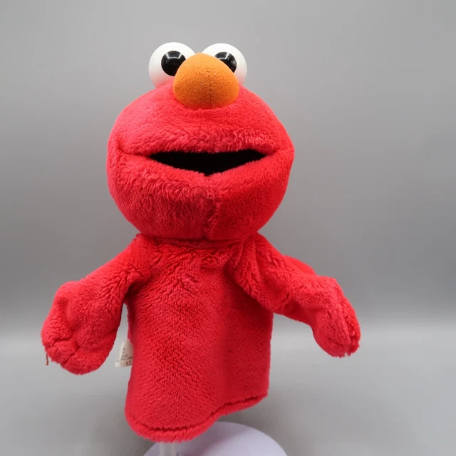 SESAME STREET ELMO Hand Puppet Fisher Price Plush 2004 Red Toy 9 in