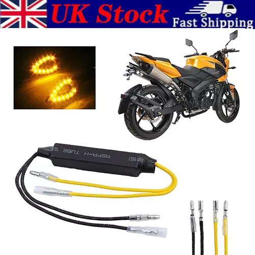 4 LED Load Resistor Indicator Motorcycle Turn Signal Flasher Blinker 12V 21W 26Ω