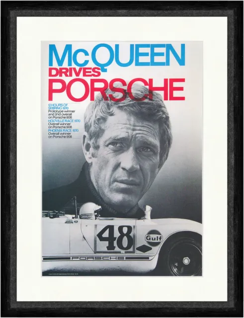 McQueen drives Porsche 908 Schauspieler Rennfahrer  Faks_Plakatwelt 081