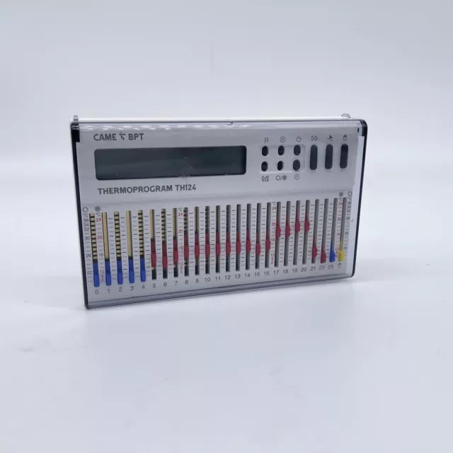 TH/124.01 BB weißer, wandmontierter elektronischer Zeitthermostat mit Tageszeitu