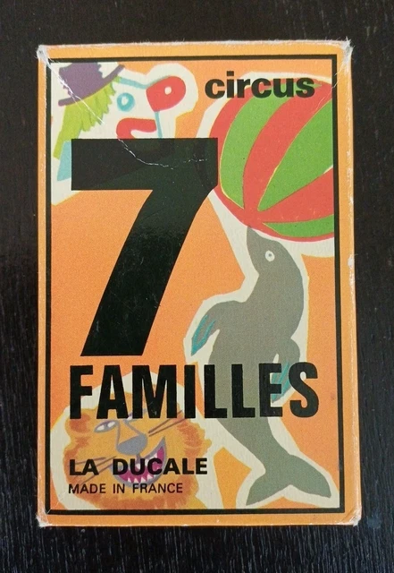 ANCIEN JEU DE Cartes 7 FAMILLES CIRCUS - éditeur LA DUCALE EUR 8,00 ...