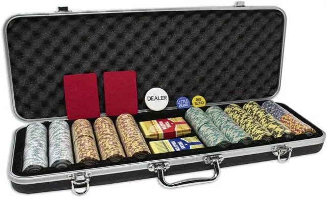 DA VINCI Monte Carlo Poker Club Poker Chip Set (500 chips)