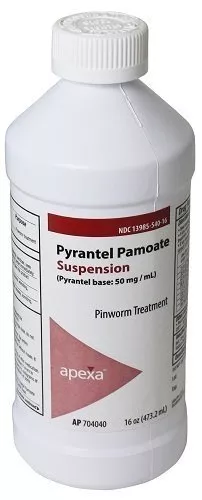 Apexa Pyrantel Pamoate Suspension, 50mg / mL, 16 ounce