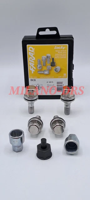 Bulloni Antifurto Ruote Per Citroen C2, C3, C5 Picasso - Kit Con 4 Bulloni E 2 Chiavi, Compatibile Dal 2003 - Foto 5