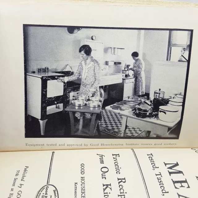 Vintage Good Housekeeping Institute Recipe Book Of Meals 1931 Cookbook Hardback