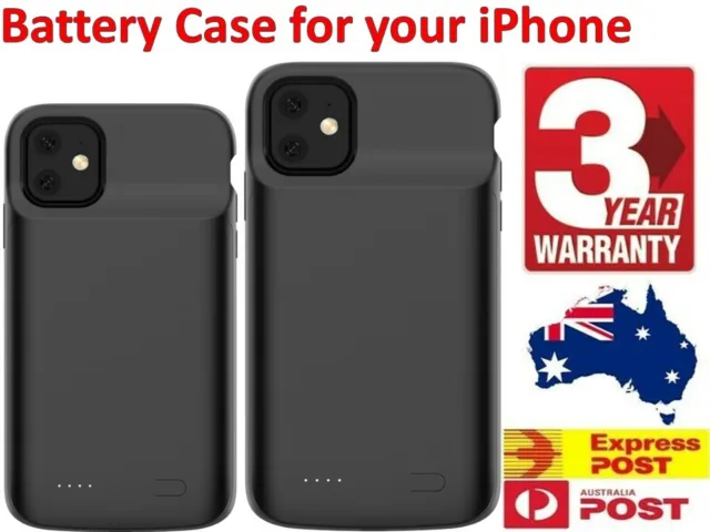 For iPhone 15 14 12 Pro Max 13 X XS Battery Case Charger Portable Charging Cover