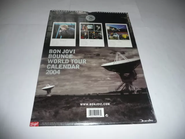 Bon Jovi - Bounce World Tour Live 2004 Calendar (Danilo) SEALED 2