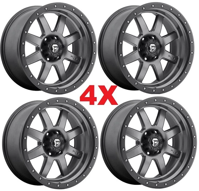 20 FUEL TROPHY Anthracite Grey Gray Wheels Rims 20X9 6X139.7 1,495.00