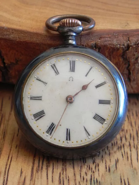 Ancienne petite  montre a gousset OMEGA MONOGRAMMÉ HP old watch pocket