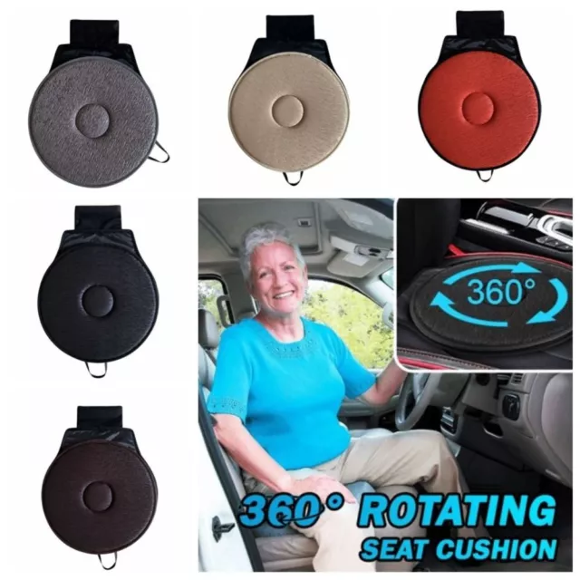 Flexible 360 Degree Rotation Cushion Car Swivel Seat For Old People Pregnant Kid