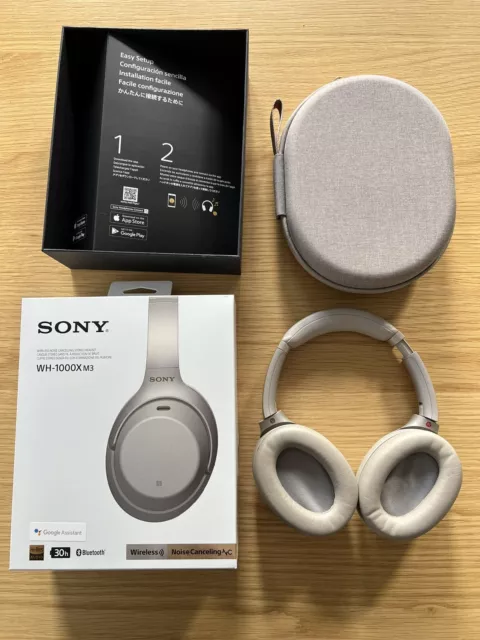 SONY WH-1000XM3 Cuffie wireless cancellazione rumore batteria 30 ore. Argento