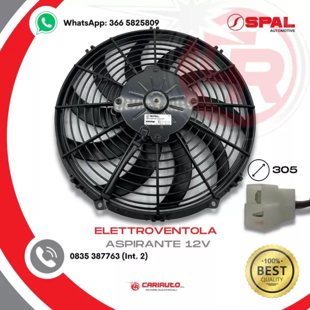 Ventilatore Aspirante Ventola Assiale Spal VA10-AP10/C-61A, 12v Diametro 305mm