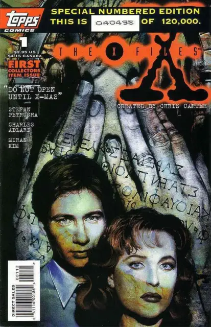 The X-Files #1 Vf / Near Mint 1995 Special Numbered Edition Variant Topps Comics