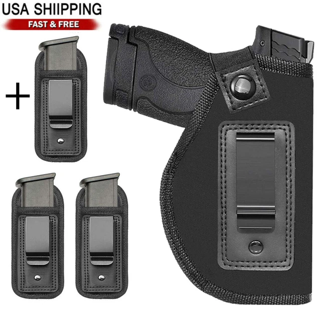 UNIVERSAL IWB GUN Pistol Holster with Magazine Mag Pouch Concealed