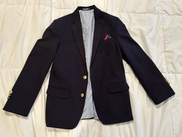 IZOD "Navy" Size 12 Blazer Jacket School Uniform with Golden Buttons