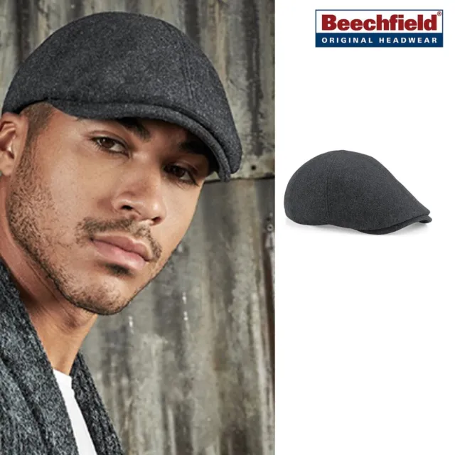 Beechfield Melton Wool Ivy Cap B623 - Fashionable Retro Style Hat Men/Women