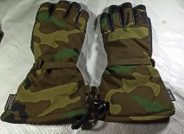 Guanti In Goretex E Pelle Caldi Per Sci Caccia Militare Army Thinsulate