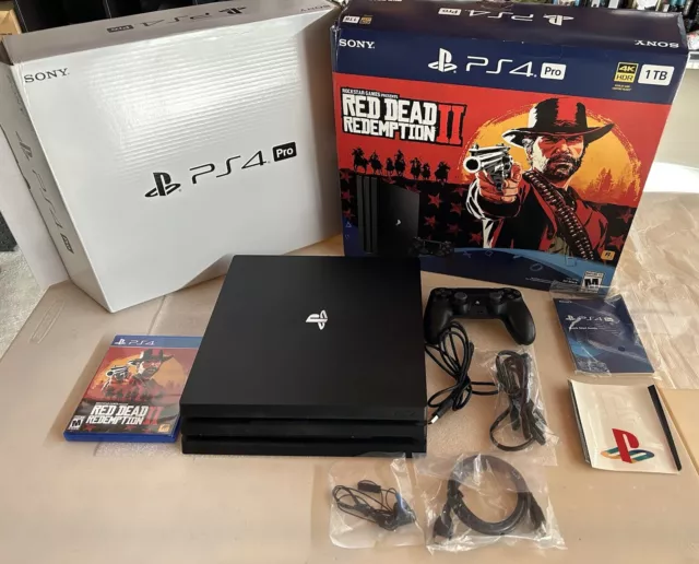 PlayStation 4 Pro 1TB Console - Red Dead Redemption 2 Bundle – J&L