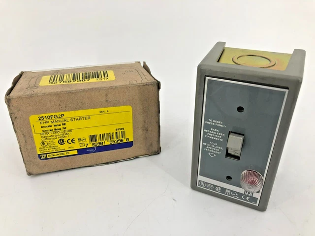New Square D 2510FG2P Manual Motor Starter