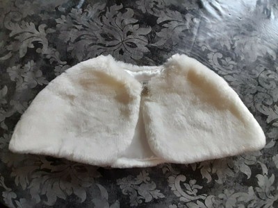 Girl's stunning JOHN ROCHA  white faux fur Stole size M