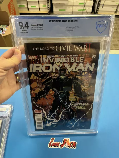 Invincible Iron Man #9 (2016) CBCS 9.4 1st Riri Williams