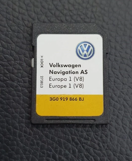 GENUINE VW DISCOVER Media As Sat Nav Navigation Sd Card V8 Maps