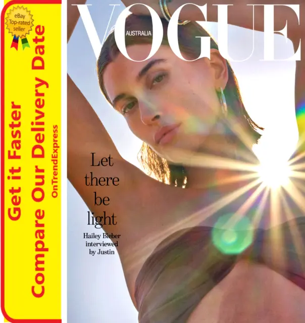 Vogue Australia Magazine March 2023 Let There be Light Hailey Bieber By Justin