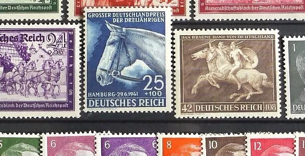 Deutsches Reich 5 komplette Jahrgänge 1941 - 1945  postfrische Ausgaben