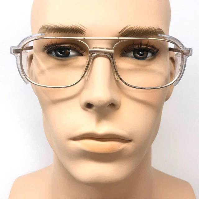 SPECSAVERS BARRY SAFETY Glasses Frames Gold Pilot Mens Eyeglasses Frame