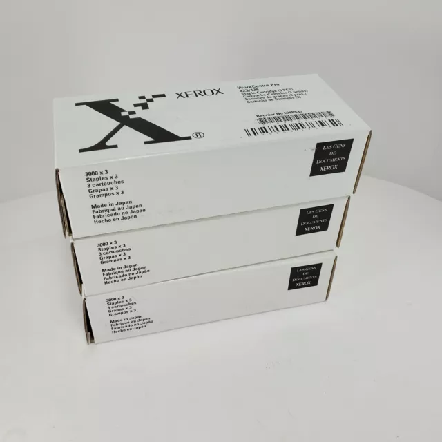 Xerox Workcentre Pro 423 428 Staple Cartridge 9000 Staples 108R535 Lot 3 Boxes