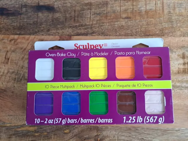 Arcilla para hornear Polyform Sculpey III 2 OZ 10/paquete - Colección clásica