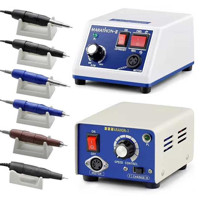 Dental Lab Marathon Electric Micromotor Polishing Unit With 35,000 RPM Handpiece & Foot Pedal - View #5