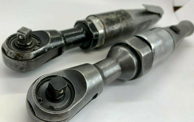 VTG MAC Tools Air Powered 3/8" Drive Wrench Pneumatic Ratchet Gun Set Lot AR747 3