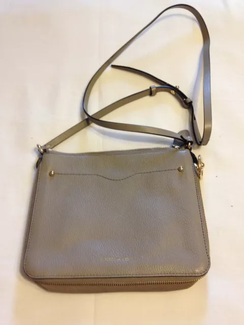 Rebecca  Minkoff  Jody  Expandable  Leather  Crossbody  Bag  In  Grayish  Taupe