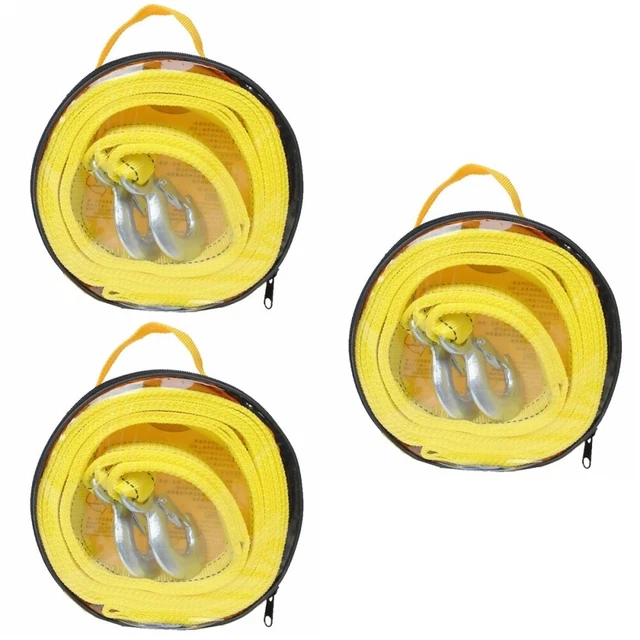 3 pcs Corde Nylon Remorque Sangle Dépanneuse Bretelles