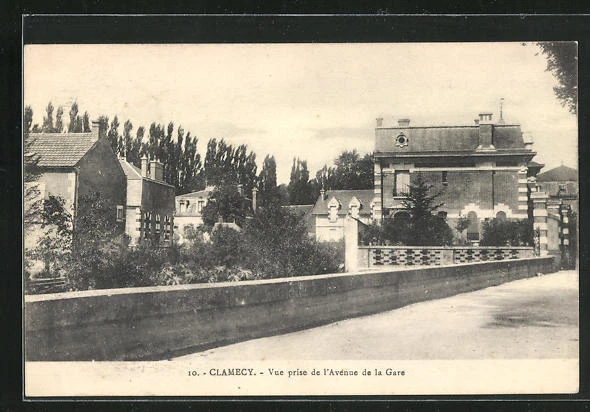 CPA Clamecy, view taken from Avenue de la Gare 1917
