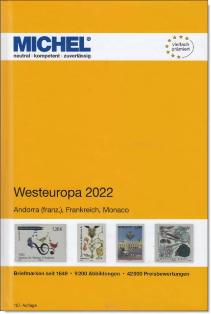MICHEL-Katalog  Westeuropa 2022, Europa Band 3, 107. Auflage