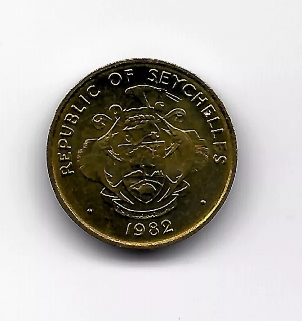 World Coins - Seychelles 5 Cents 1982 Coin KM# 47.1 BU UNC 2