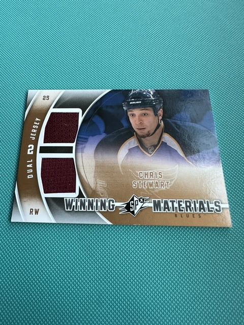 Chris Stewart Dual Jersey 2011-12 SPx Winning Materials #WMCS 2 COLOR PATCH
