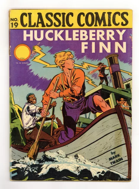 Classics Illustrated 019 Huckleberry Finn #3 GD/VG 3.0 1944